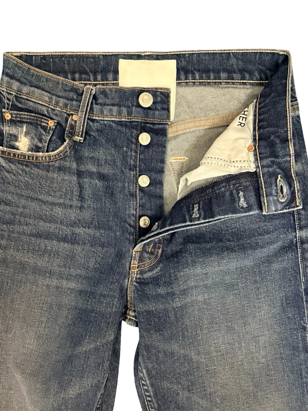 MOTHER The Tomcat Ankle Straight Leg in Dirty Mary Wash Size 26